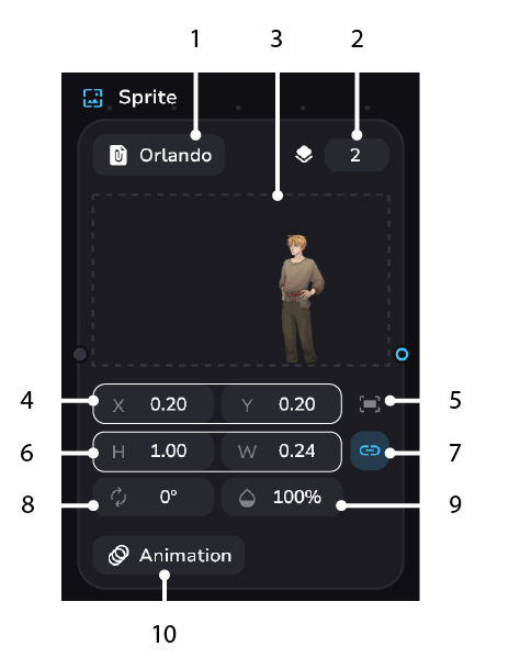 Sprite Block Decomposition